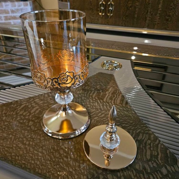 Candy Dish Vintage-Style LOT Cookies Makeup Brushes Jar Pedestal - Picture 8 of 8